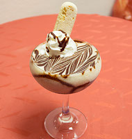 Frozen tiramisu cocktail at Fratelli Restaurant & Bar in LaVale, Maryland